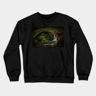 Jesmond Dene Foot Bridge and Waterfall Crewneck Sweatshirt